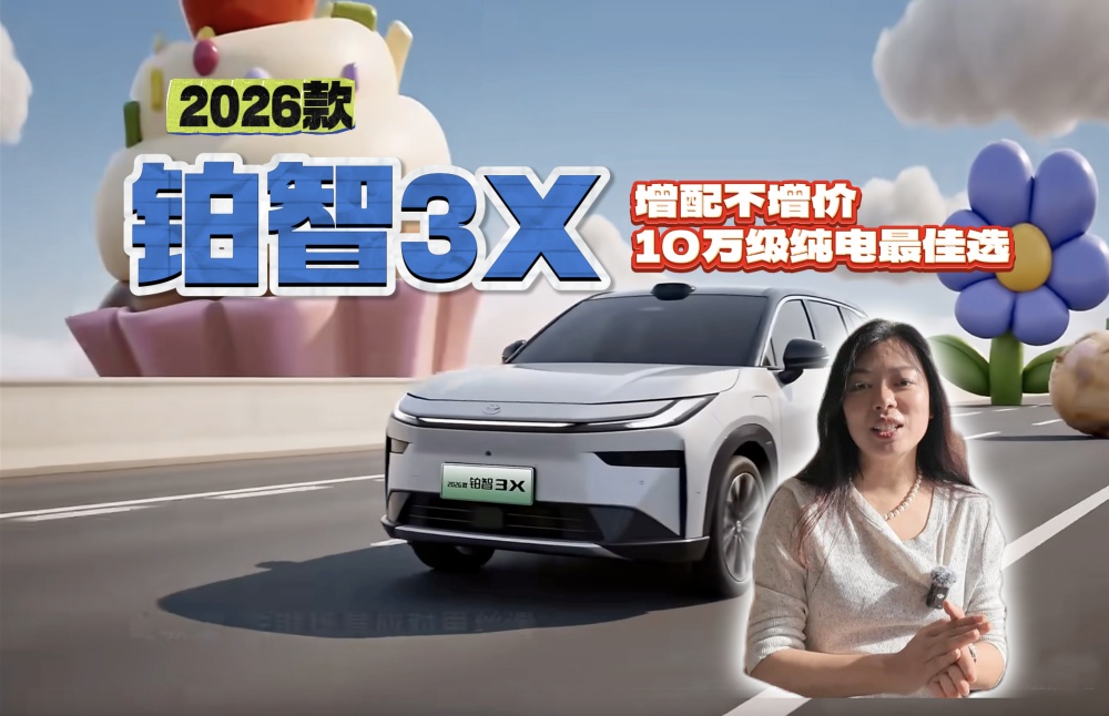 【视频】2026款铂智3X增配不增价 10万级纯电车最佳选